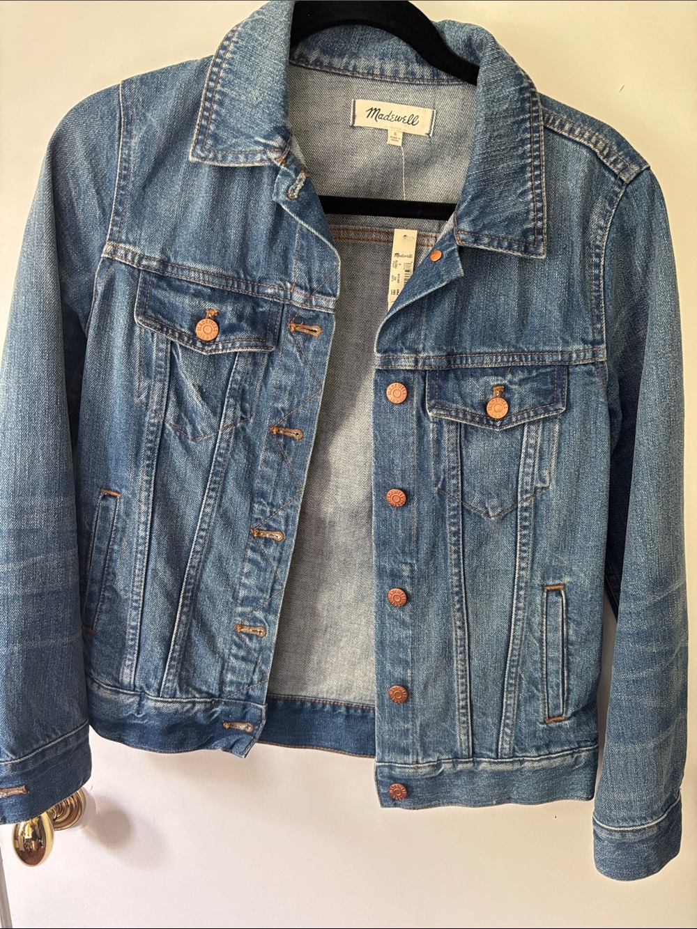 NEW Madewell Faded Blue Denim Jacket